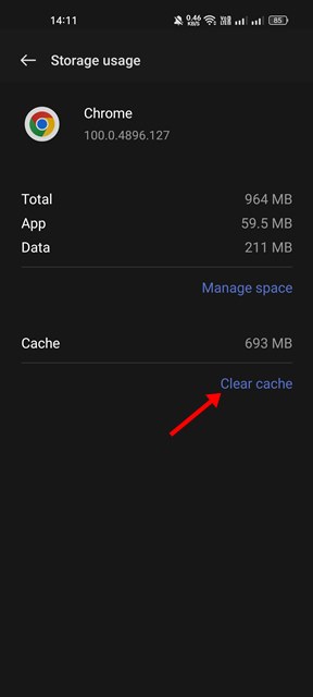 Το Google Chrome αργεί στο Android; Δείτε πώς να το διορθώσετε 16 Εκκαθάριση προσωρινής μνήμης