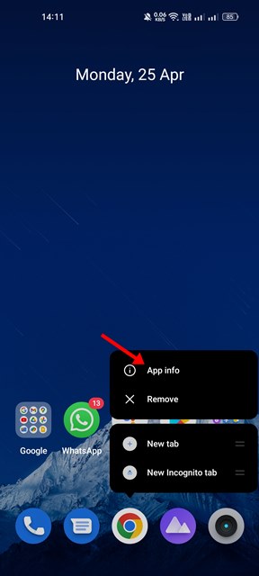 Το Google Chrome αργεί στο Android; Δείτε πώς να το διορθώσετε 14 Πληροφορίες εφαρμογής
