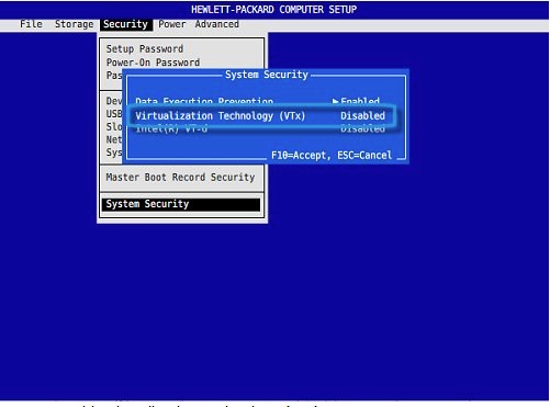 Απενεργοποίηση του Hyper-V στα Windows 11 μέσω του BIOS