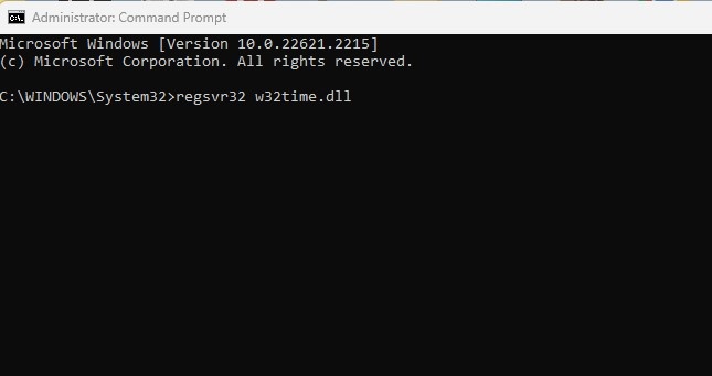 Τα Windows 11 δεν ενημερώνουν την ώρα αυτόματα 25 Γραμμή εντολών