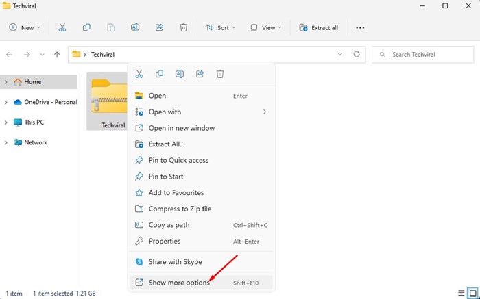 Πώς να αποσυμπιέσετε αρχεία στα Windows 11 (6 καλύτερες μέθοδοι) 12 Show more options