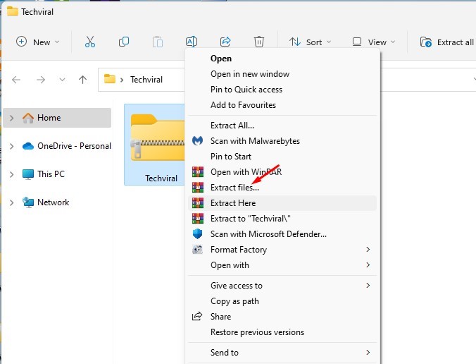Πώς να αποσυμπιέσετε αρχεία στα Windows 11 (6 καλύτερες μέθοδοι) 13 Πώς να αποσυμπιέσετε αρχεία στα Windows 11