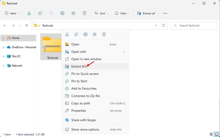 Πώς να αποσυμπιέσετε αρχεία στα Windows 11 (6 καλύτερες μέθοδοι) 4 Πώς να αποσυμπιέσετε αρχεία στα Windows 11 (6 καλύτερες μέθοδοι)