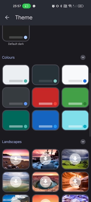 Το Gboard αλλάζει θέμα αυτόματα; Δείτε πώς μπορείτε να το διορθώσετε 17 επιλέξτε ένα θέμα χρώματος