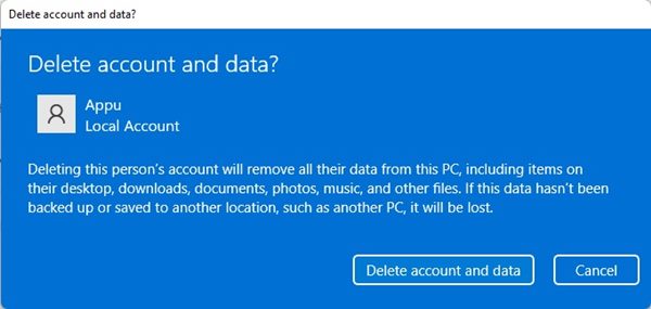 Πως να διαγράψετε ένα προφίλ χρήστη στα Windows 11 5 τρόποι 7 Πως να διαγράψετε ένα προφίλ χρήστη στα Windows
