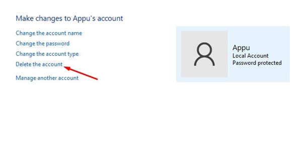 Πως να διαγράψετε ένα προφίλ χρήστη στα Windows 11 5 τρόποι 12 κάντε κλικ στο κουμπί Διαγραφή λογαριασμού