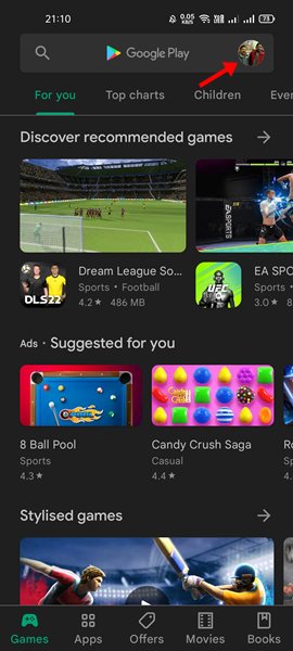 Το Google Play Store που δεν μπορεί να ενημερώσει ορισμένες εφαρμογές, πώς να το διορθώσετε 13 εικονίδιο προφίλ