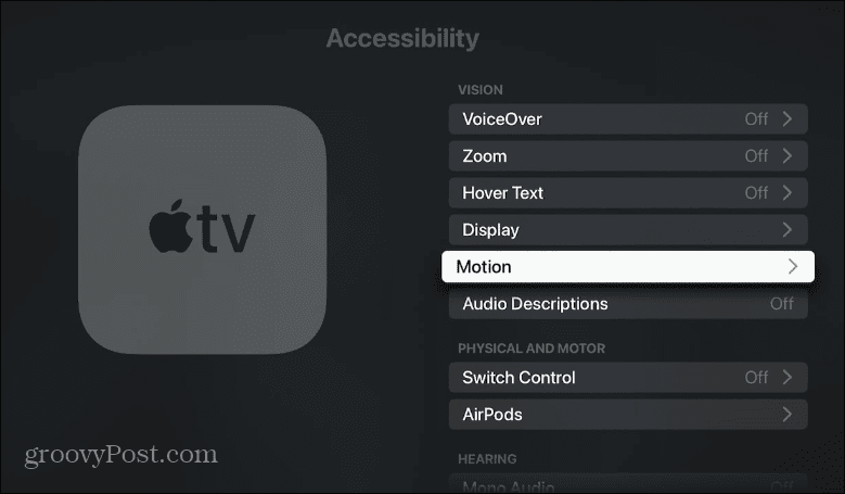 Απενεργοποιήστε την αυτόματη αναπαραγωγή βίντεο και ήχου στο Apple TV