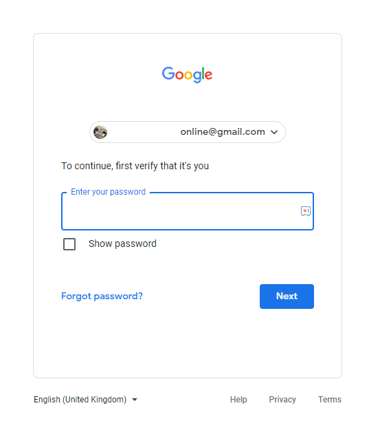 Αλλάξτε τον κωδικό πρόσβασης του Gmail 