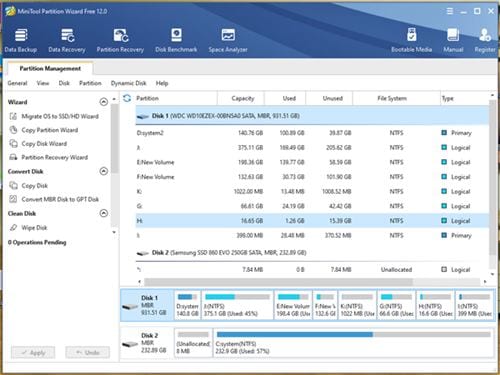 MiniTool Partition Wizard Free 1
