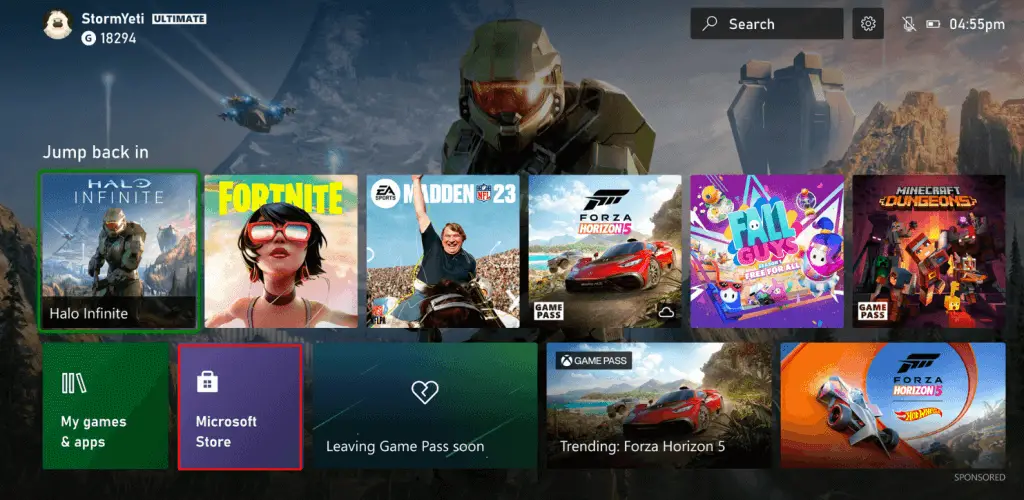 Ανοίξτε το Microsoft Store στο Xbox One 