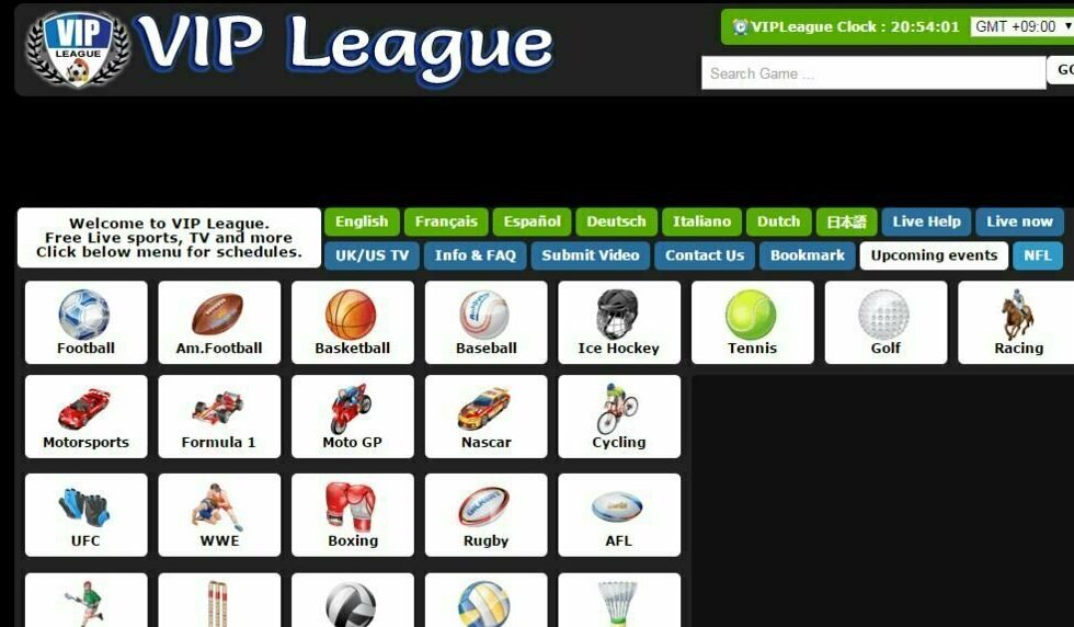 Vipleague best sale live streaming