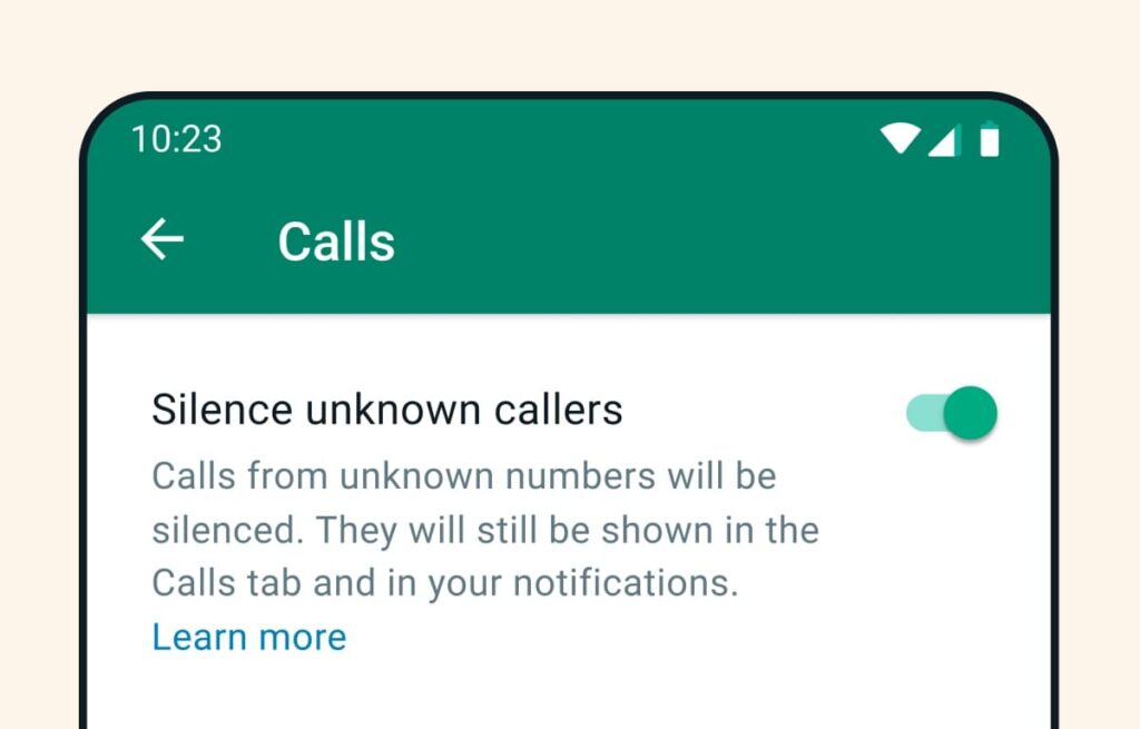 Το WhatsApp σάς επιτρέπει να σιωπάτε τις κλήσεις από άγνωστες επαφές
