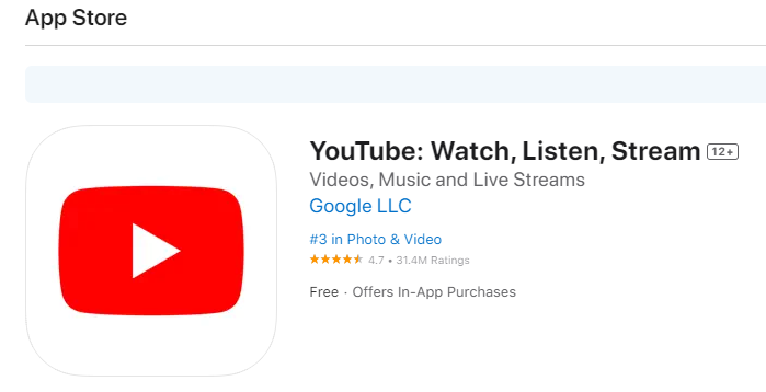 Εγκαταστήστε το YouTube σε iPhone/iPad