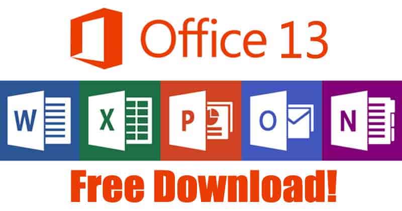 Δωρεάν λήψη του Microsoft Office 2013 Πλήρης έκδοση