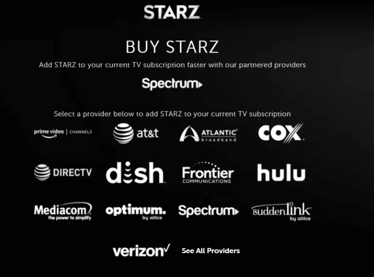 Επιλέξτε τον πάροχο τηλεόρασής σας για να ενεργοποιήσετε το Starz 