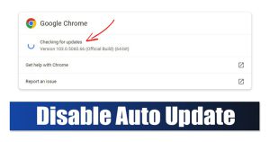 απενεργοποίηση των αυτόματων ενημερώσεων Chrome