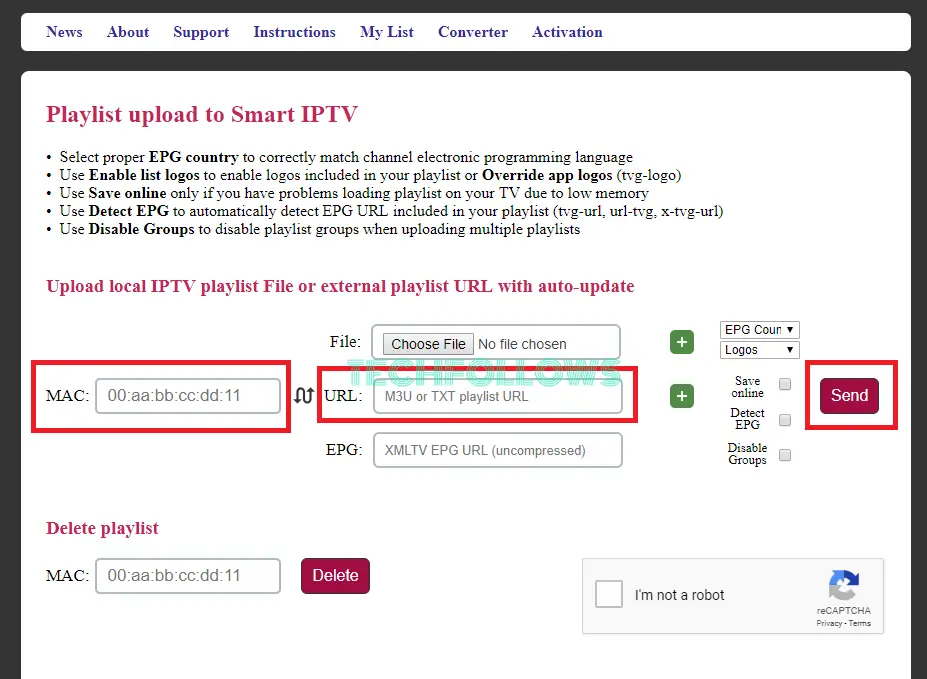 Ενεργοποιήστε το Smart IPTV Player 