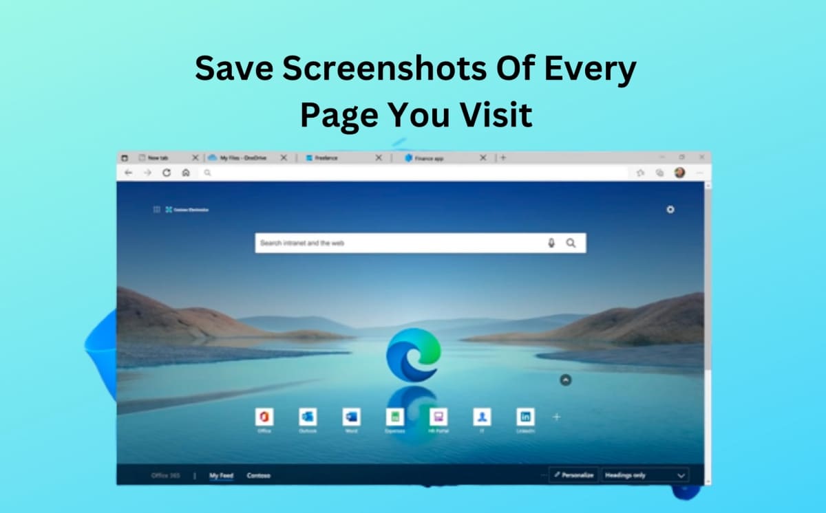 Save Screenshots Of Every Page You Visit