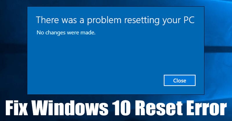 Υπήρξε πρόβλημα με την επαναφορά του υπολογιστή σας