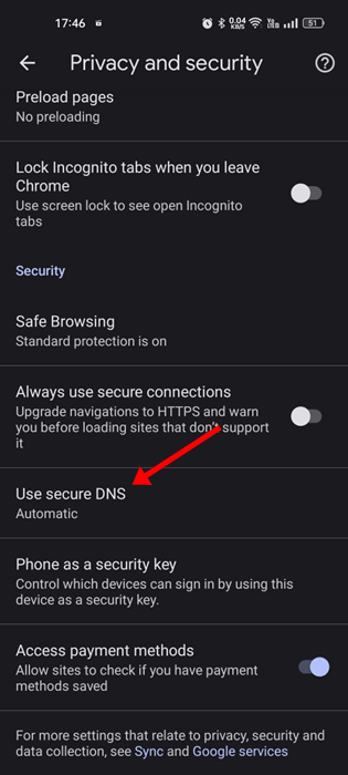 Χρησιμοποιήστε ασφαλές DNS