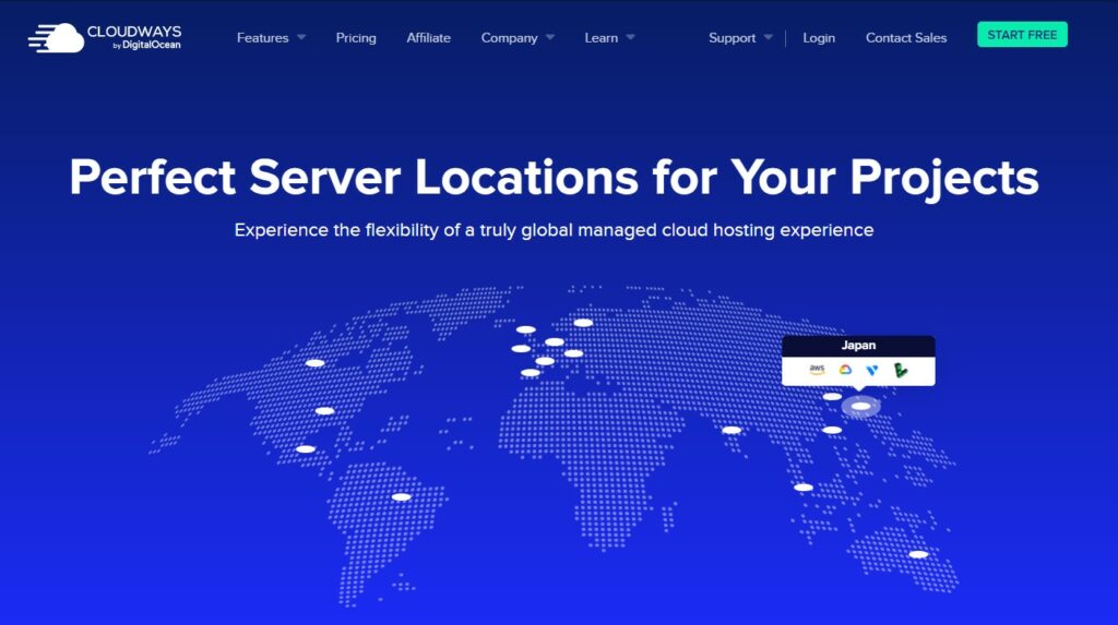 Τοποθεσίες Κέντρου Δεδομένων CloudWays
