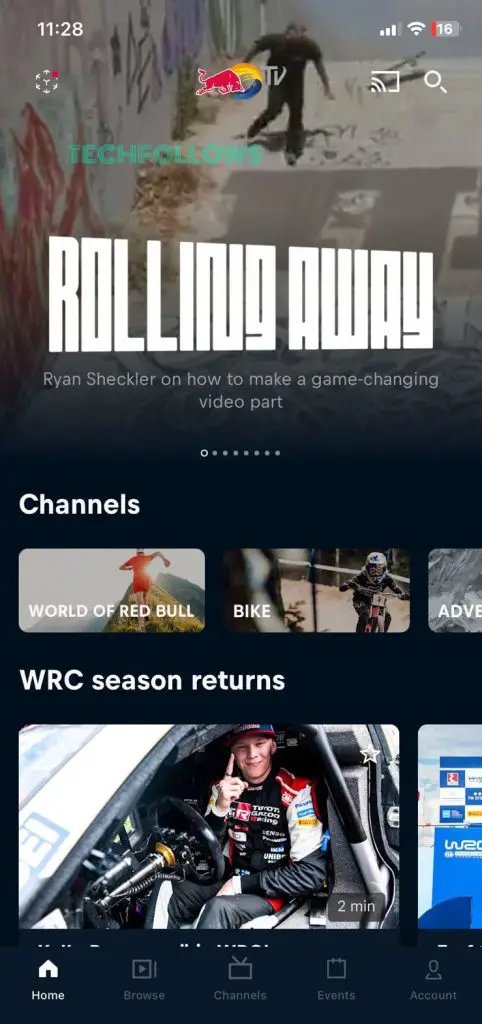 Μεταδώστε την εφαρμογή Red Bull TV