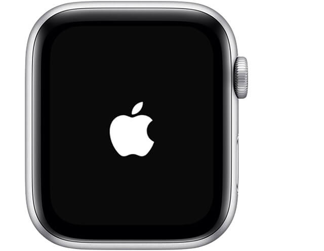 Το λογότυπο της Apple θα εμφανιστεί όταν το ρολόι σας είναι ενεργοποιημένο