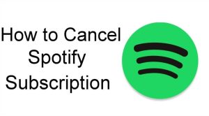 Cancel Spotify Subscription