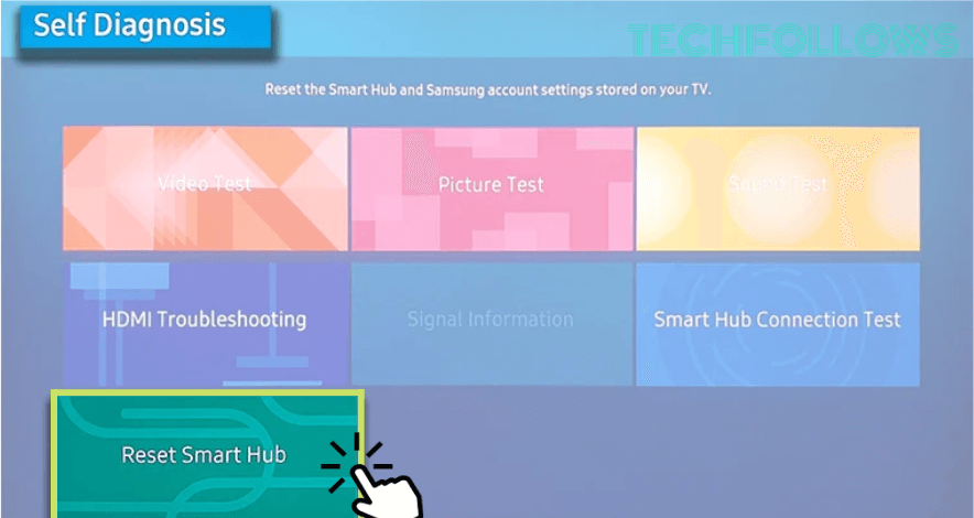 Κάντε κλικ στην Επαναφορά Smart Hub στην τηλεόραση Samsung