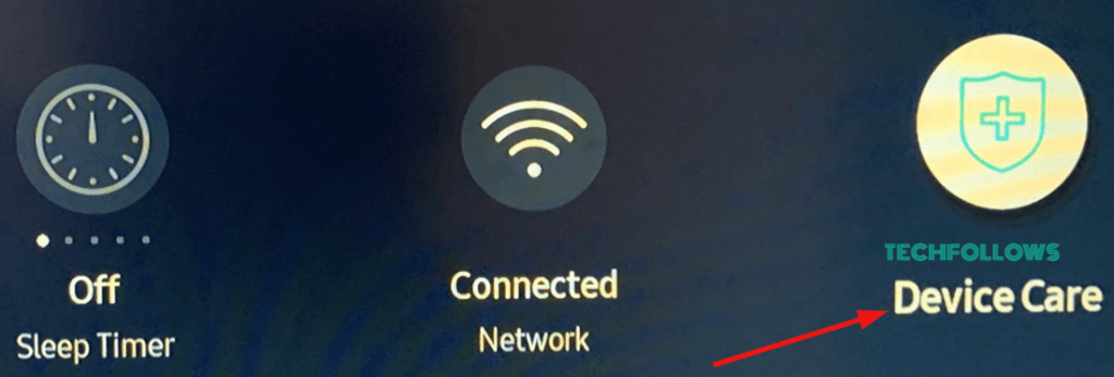 Επιλέξτε Device Care στην Αρχική οθόνη