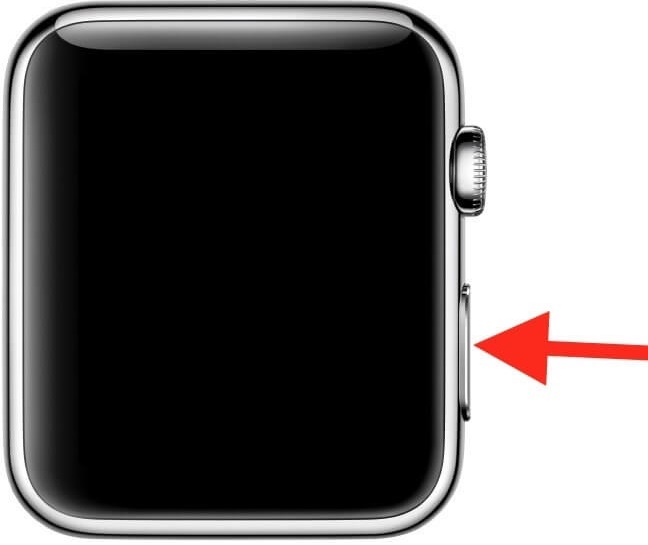 Πατήστε το πλευρικό κουμπί για να ενεργοποιήσετε το Apple Watch