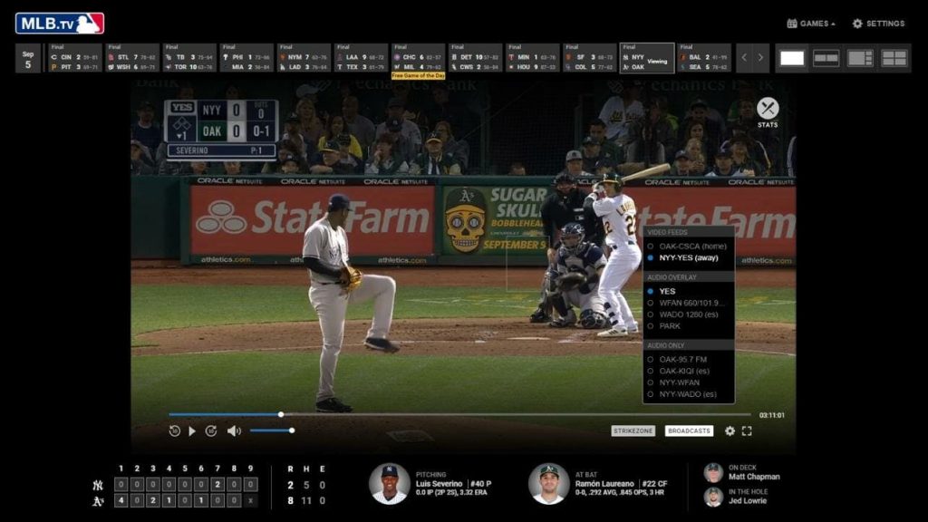 Ζωντανή ροή MLB στο Firestick