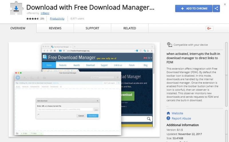 Λήψη με το Free Download Manager