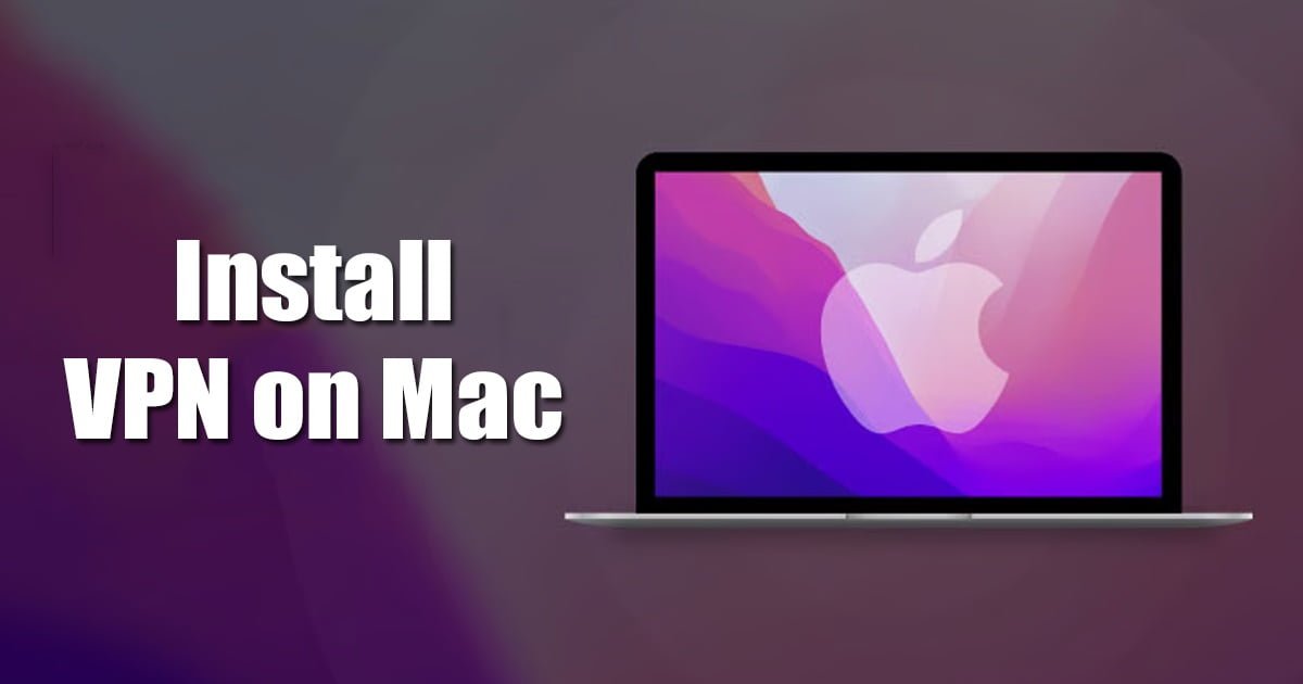 Πώς να εγκαταστήσετε ένα VPN σε Mac (macOS Sonoma)