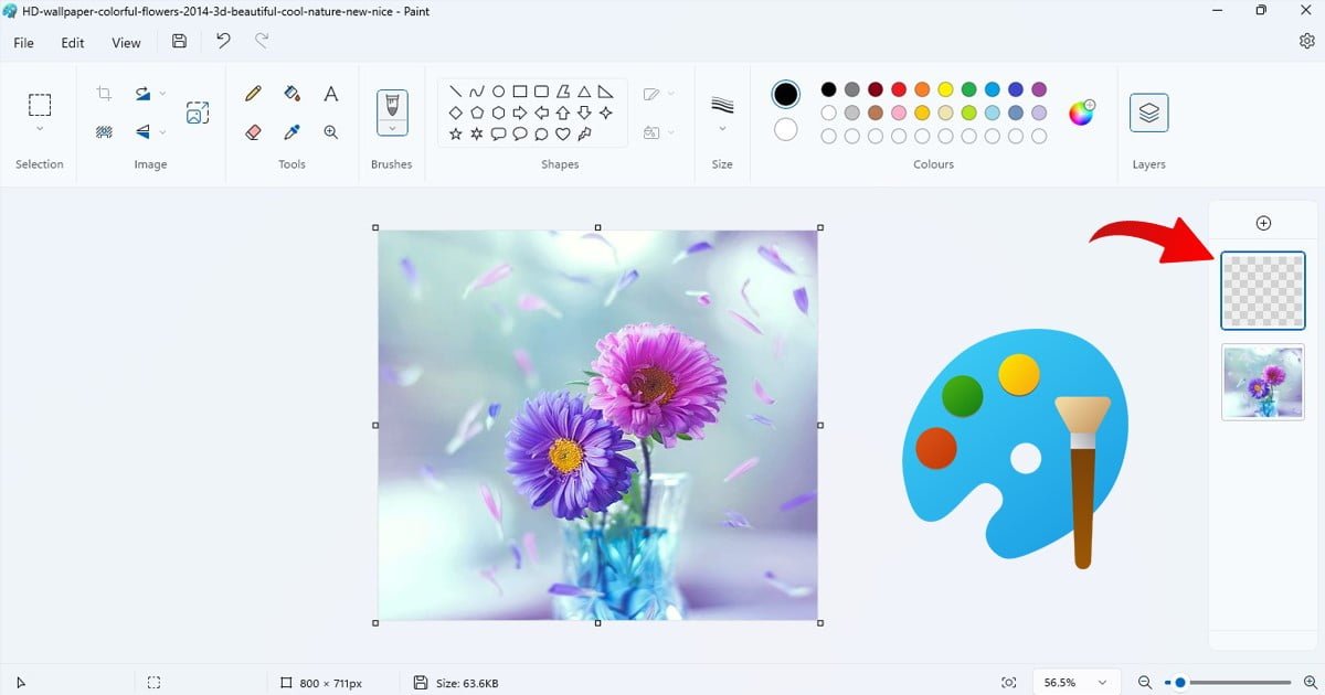 Πώς να χρησιμοποιήσετε τα επίπεδα εικόνας στο Paint για Windows 11