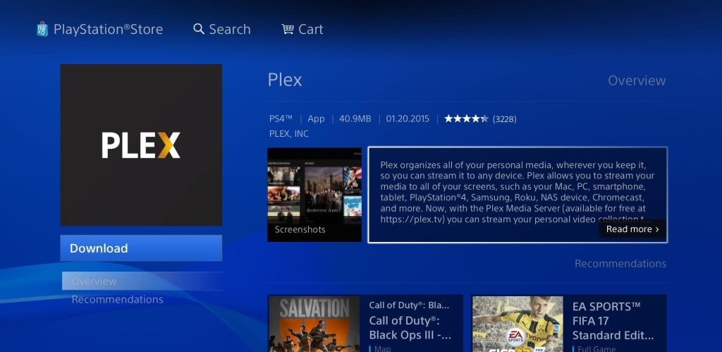 Εγκαταστήστε την εφαρμογή Plex σε PS3 και PS4