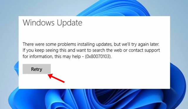 Δοκιμάστε ξανά την ενημέρωση των Windows 11