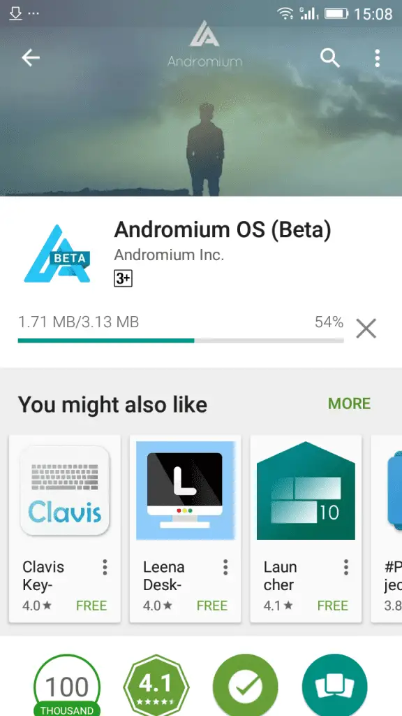 Εγκαταστήστε την εφαρμογή Andromium OS