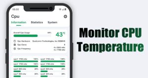 παρακολούθηση της θερμοκρασίας στο Android