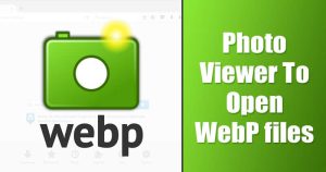 άνοιγμα αρχείων WebP