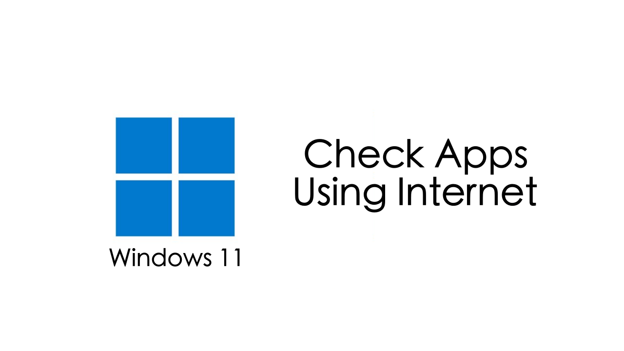 ελέγξτε τις εφαρμογές χρησιμοποιώντας το διαδίκτυο στα Windows