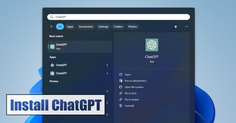 ChatGPT στα Windows
