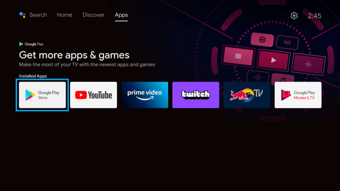 Ανοίξτε το Google Play Store - NFL στη Philips TV