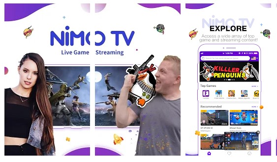 Nimo TV – Ζωντανή ροή παιχνιδιών
