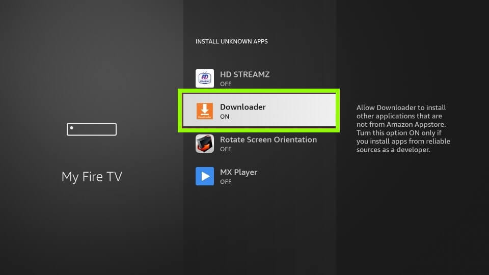 Ενεργοποιήστε το Downloader για λήψη του Stremio στο Hisense FireTV
