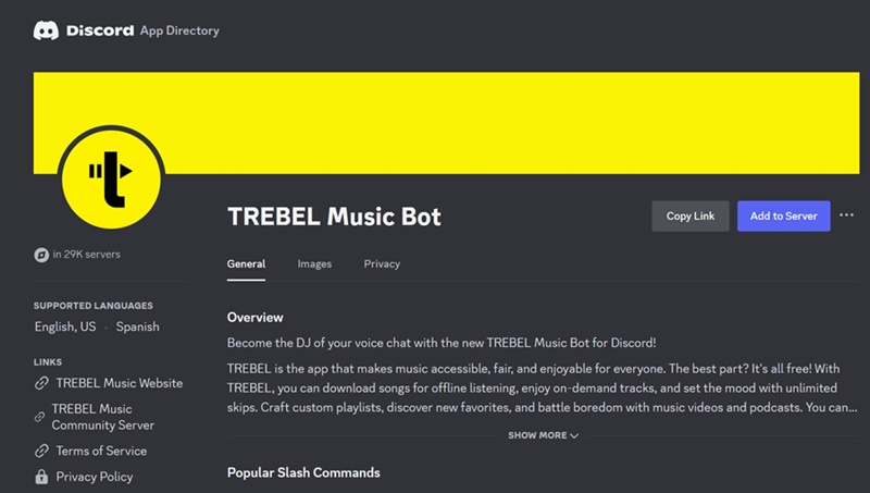 TREBEL Music Bot