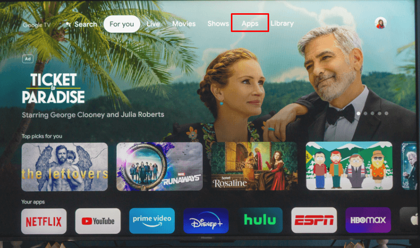 πώς να διαγράψετε εφαρμογές στο Hisense TV - Google TV