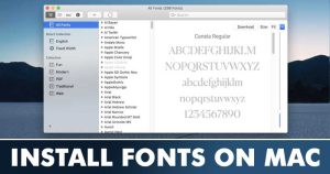 Πώς να εγκαταστήσετε γραμματοσειρές σε MacOS