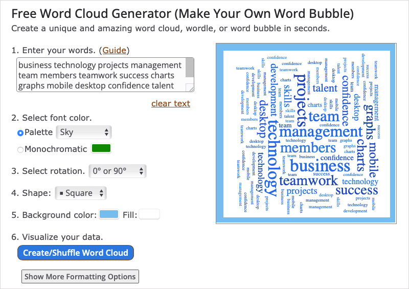 Δωρεάν Online Word Cloud Generators Image 20